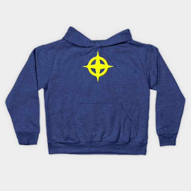 Quasar Hero Insignia Kids Hoodie by MonkeyKing